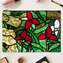 Stained Glass Art Window Church Cosmetic Bag (xxxl) by Pakrebo