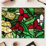 Stained Glass Art Window Church Cosmetic Bag (XXXL) Back