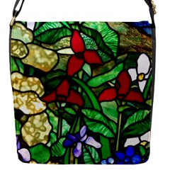 Stained Glass Art Window Church Flap Closure Messenger Bag (s) by Pakrebo