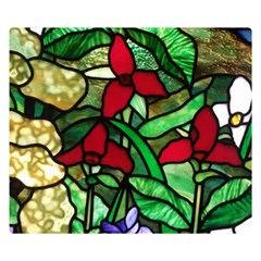 Stained Glass Art Window Church Double Sided Flano Blanket (small)  by Pakrebo