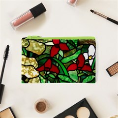 Stained Glass Art Window Church Cosmetic Bag (xs) by Pakrebo