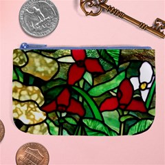 Stained Glass Art Window Church Large Coin Purse by Pakrebo