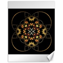 Fractal Stained Glass Ornate Canvas 18  X 24  by Pakrebo