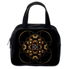 Fractal Stained Glass Ornate Classic Handbag (one Side) by Pakrebo