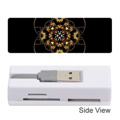 Fractal Stained Glass Ornate Memory Card Reader (stick) by Pakrebo