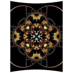 Fractal Stained Glass Ornate Back Support Cushion by Pakrebo