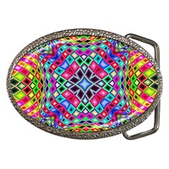 Kaleidoscope Pattern Sacred Geometry Belt Buckles by Pakrebo