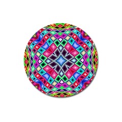 Kaleidoscope Pattern Sacred Geometry Magnet 3  (round) by Pakrebo