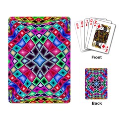 Kaleidoscope Pattern Sacred Geometry Playing Cards Single Design by Pakrebo