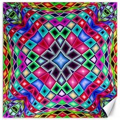 Kaleidoscope Pattern Sacred Geometry Canvas 16  X 16  by Pakrebo