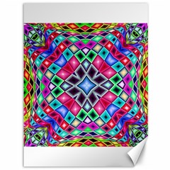 Kaleidoscope Pattern Sacred Geometry Canvas 36  X 48  by Pakrebo