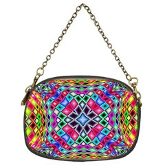 Kaleidoscope Pattern Sacred Geometry Chain Purse (one Side) by Pakrebo