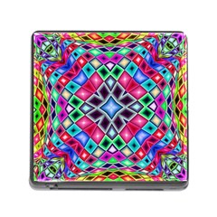 Kaleidoscope Pattern Sacred Geometry Memory Card Reader (square 5 Slot) by Pakrebo