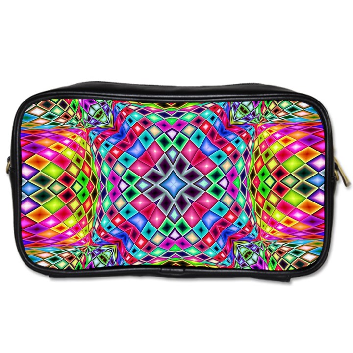 Kaleidoscope Pattern Sacred Geometry Toiletries Bag (One Side)