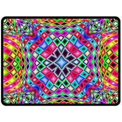 Kaleidoscope Pattern Sacred Geometry Fleece Blanket (large)  by Pakrebo