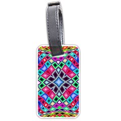 Kaleidoscope Pattern Sacred Geometry Luggage Tags (one Side)  by Pakrebo