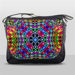 Kaleidoscope Pattern Sacred Geometry Messenger Bag by Pakrebo