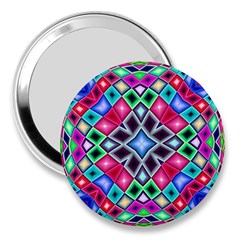 Kaleidoscope Pattern Sacred Geometry 3  Handbag Mirrors by Pakrebo