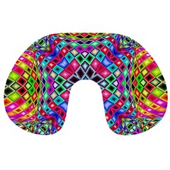 Kaleidoscope Pattern Sacred Geometry Travel Neck Pillows by Pakrebo