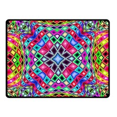 Kaleidoscope Pattern Sacred Geometry Double Sided Fleece Blanket (small)  by Pakrebo