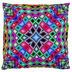 Kaleidoscope Pattern Sacred Geometry Large Flano Cushion Case (one Side) by Pakrebo