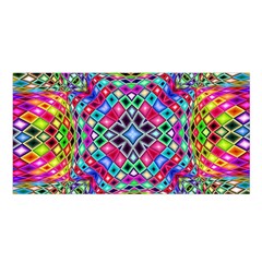 Kaleidoscope Pattern Sacred Geometry Satin Shawl by Pakrebo