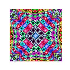 Kaleidoscope Pattern Sacred Geometry Small Satin Scarf (square) by Pakrebo