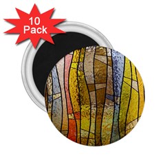 Stained Glass Window Colorful 2 25  Magnets (10 Pack) 