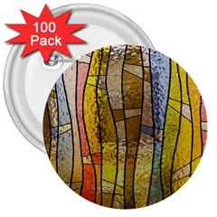 Stained Glass Window Colorful 3  Buttons (100 Pack)  by Pakrebo