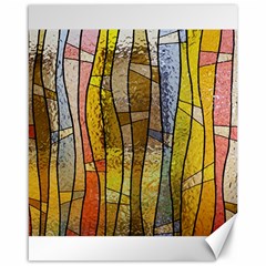 Stained Glass Window Colorful Canvas 16  X 20  by Pakrebo