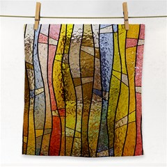 Stained Glass Window Colorful Face Towel