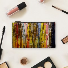 Stained Glass Window Colorful Cosmetic Bag (small) by Pakrebo