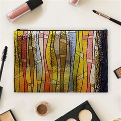 Stained Glass Window Colorful Cosmetic Bag (large) by Pakrebo