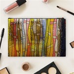 Stained Glass Window Colorful Cosmetic Bag (Large) Back