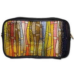 Stained Glass Window Colorful Toiletries Bag (one Side) by Pakrebo