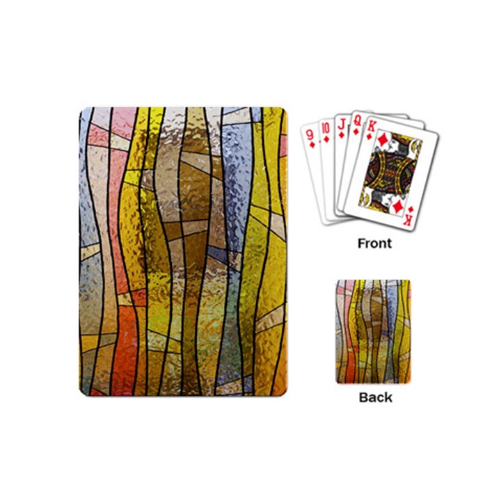 Stained Glass Window Colorful Playing Cards (Mini)