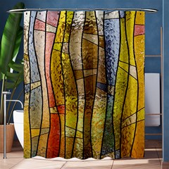 Stained Glass Window Colorful Shower Curtain 60  X 72  (medium)  by Pakrebo