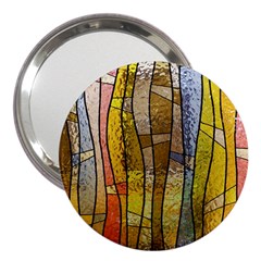 Stained Glass Window Colorful 3  Handbag Mirrors by Pakrebo