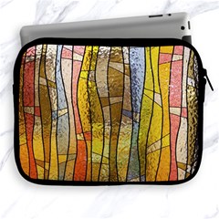 Stained Glass Window Colorful Apple Ipad 2/3/4 Zipper Cases by Pakrebo