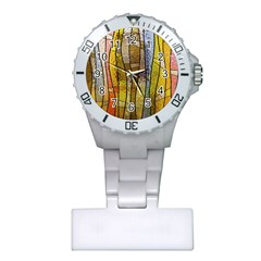 Stained Glass Window Colorful Plastic Nurses Watch by Pakrebo