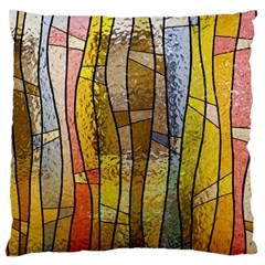 Stained Glass Window Colorful Standard Flano Cushion Case (one Side) by Pakrebo