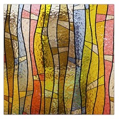 Stained Glass Window Colorful Large Satin Scarf (square) by Pakrebo