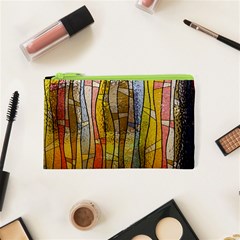 Stained Glass Window Colorful Cosmetic Bag (xs) by Pakrebo