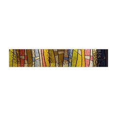 Stained Glass Window Colorful Flano Scarf (mini) by Pakrebo