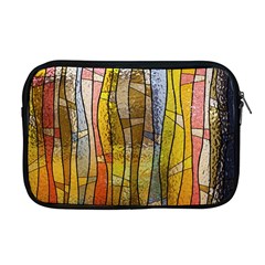 Stained Glass Window Colorful Apple Macbook Pro 17  Zipper Case by Pakrebo