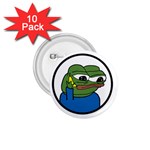 Apu Apustaja with banana phone Wall eyed Pepe the frog Kekistan 1.75  Buttons (10 pack) Front