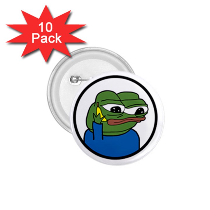 Apu Apustaja with banana phone Wall eyed Pepe the frog Kekistan 1.75  Buttons (10 pack)