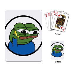 Apu Apustaja With Banana Phone Wall Eyed Pepe The Frog Kekistan Playing Cards Single Design by snek