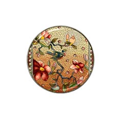 Flower Cubism Mosaic Vintage Hat Clip Ball Marker (4 Pack) by Pakrebo