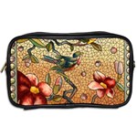 Flower Cubism Mosaic Vintage Toiletries Bag (Two Sides) Back